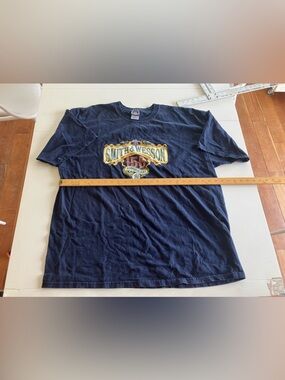 Men's Navy Graphic Tee Y2K smith Wesson Remington